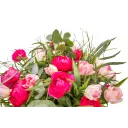 bouquet with tulips and ranunculus